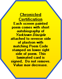Chronicled Certification! Chronicled Certification!