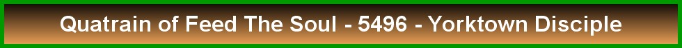 Quatrain of Feed The Soul - 5496 - Yorktown Disciple