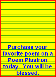 Purchase a poem