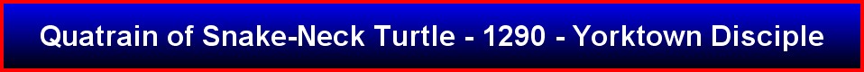 Quatrain of Snake-Neck Turtle - 1290 - Yorktown Disciple