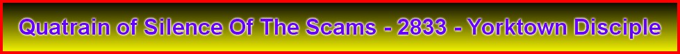 Quatrain of Silence Of The Scams - 2833 - Yorktown Disciple